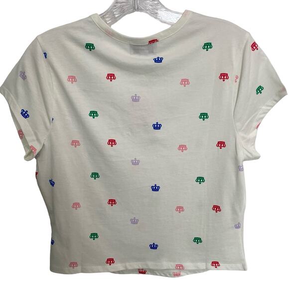 NWT Juicy By Juicy Couture Womens Crew Neck Short Sleeve  Shirt Size M - Picture 2 of 7